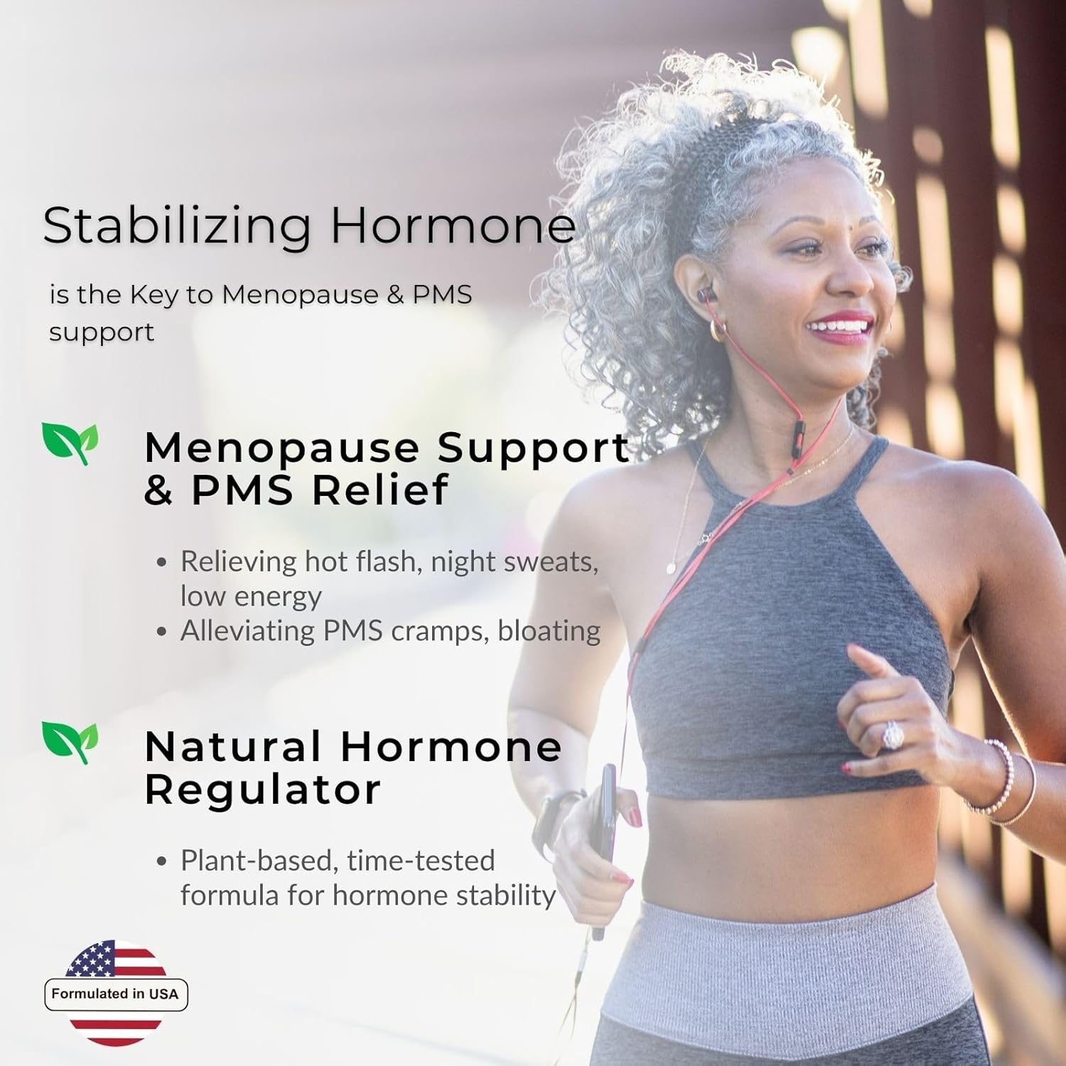 Women's Hormone Balance Support Supplement with Black Cohosh, Vitex Berry & Dong Quai - 30 Servings