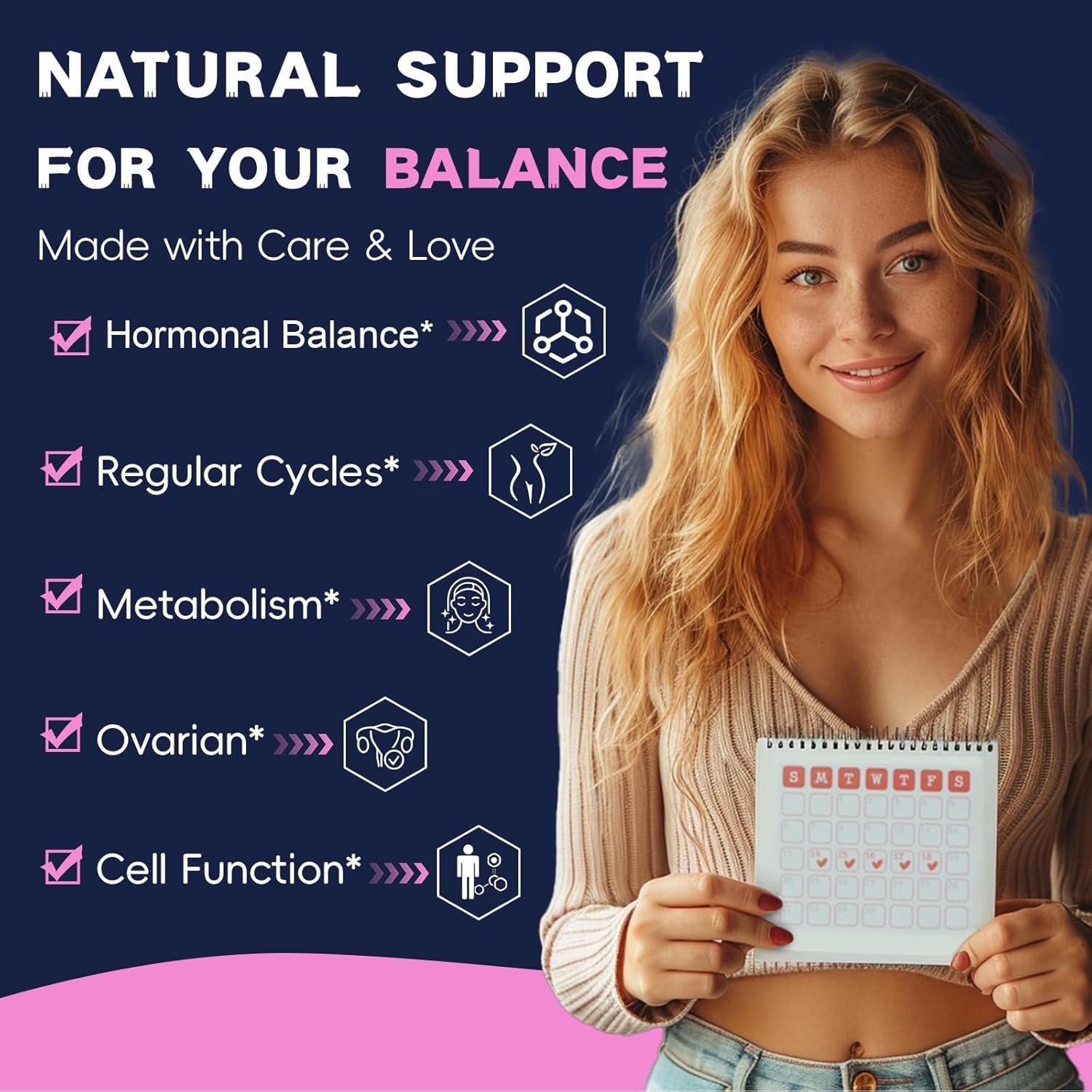 Women's Inositol Supplement with Vitamin D3, Folate, 40:1 Ratio Myo-Inositol & D-Chiro Inositol Complex, Inositol Capsules - Pack of 2