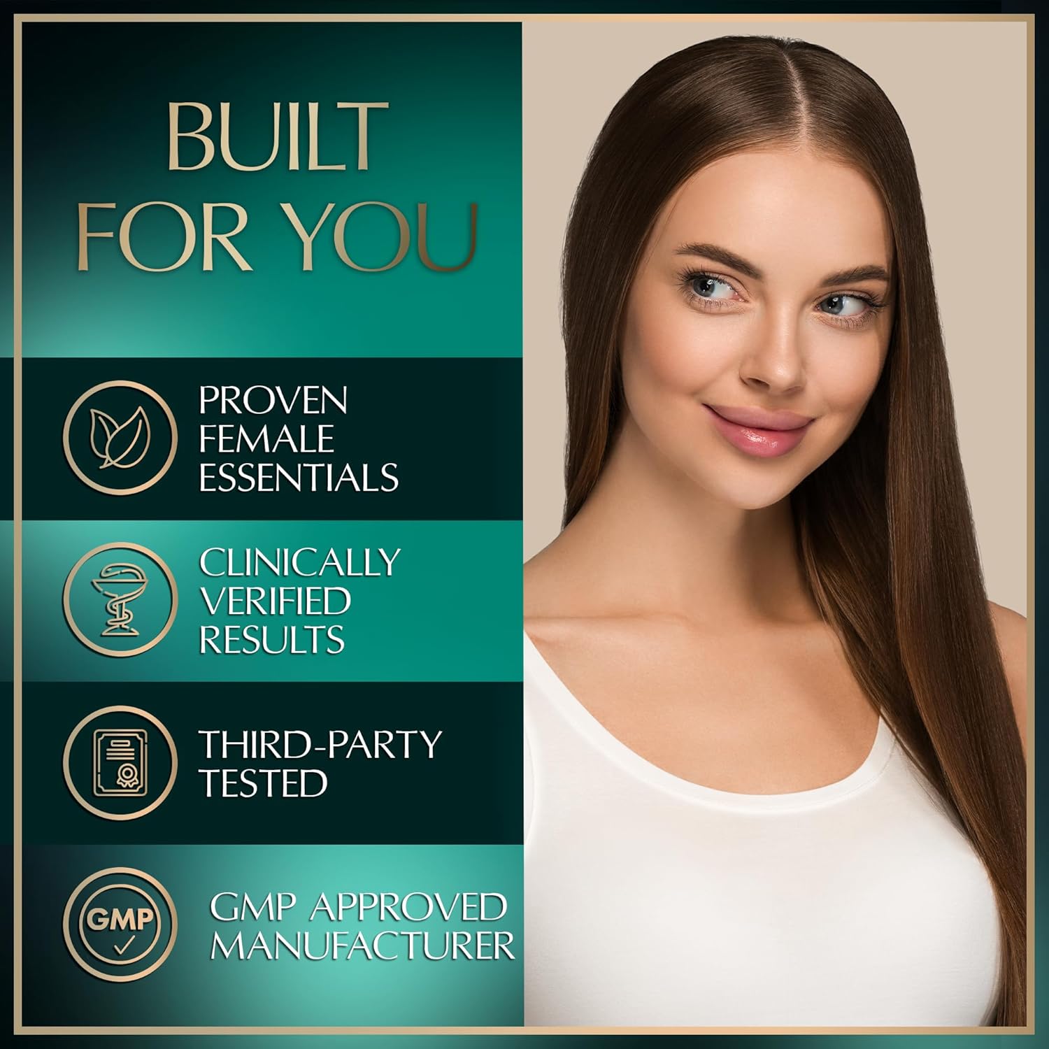 Women's Iron Supplement with Folic Acid, Liquid Collagen Peptides, and Biotin - Health and Beauty Bundle by WILD FUEL