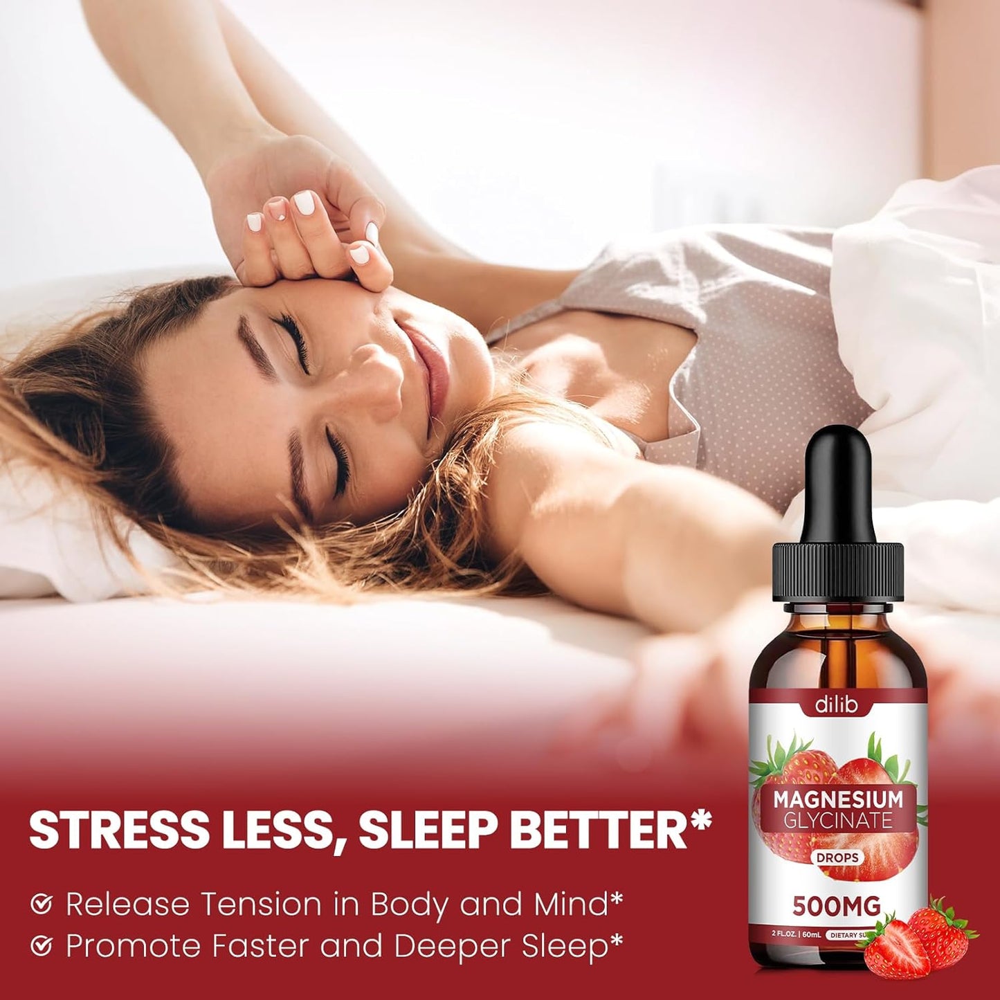 Women's Liquid Iron & Magnesium Glycinate Supplement Drops by dilib