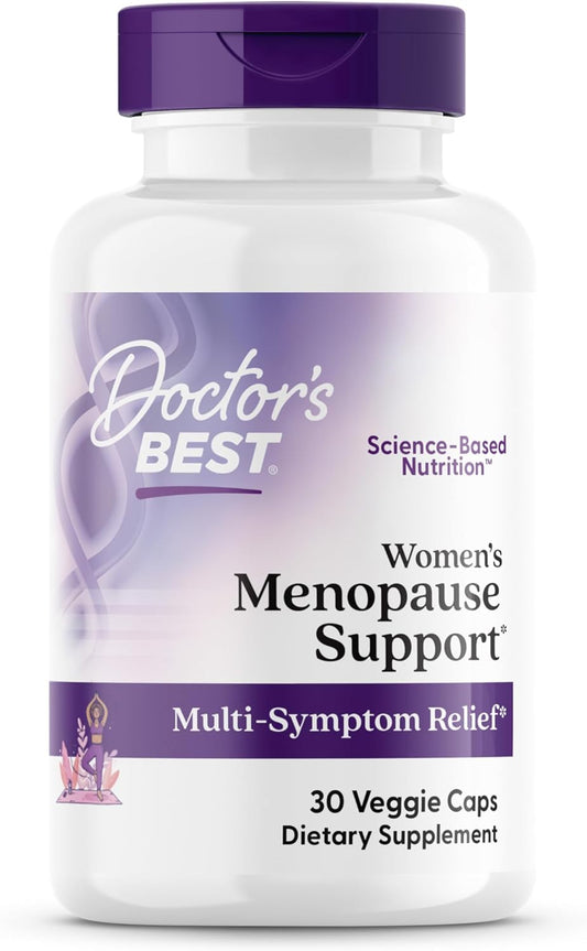 Women's Menopause Support Capsules for Multi-Symptom Relief - Non-GMO, Gluten-Free, Vegan - 30 Count