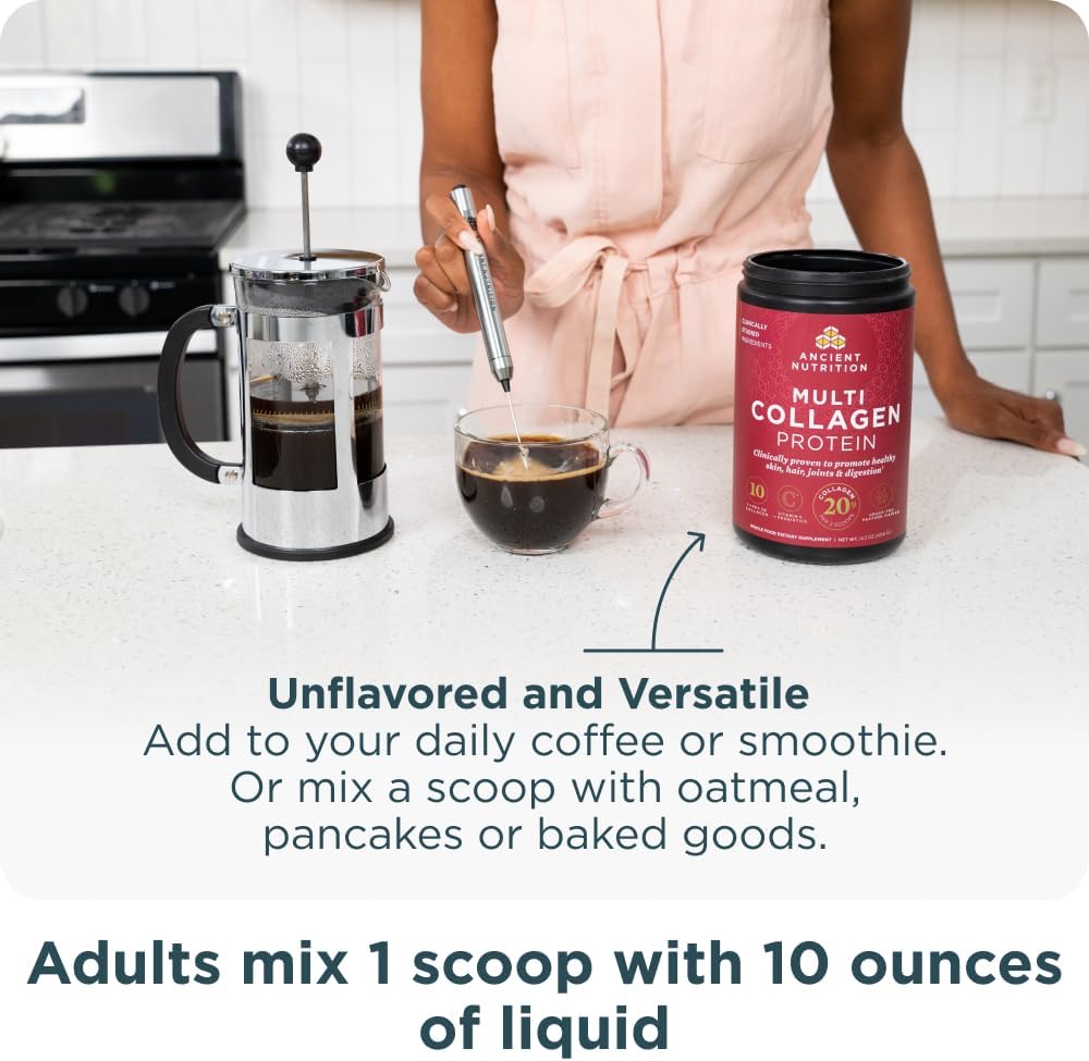 Women's Multivitamin 40+ Once Daily with Multi Collagen Protein Powder, 30 Count + 40 Servings Unflavored