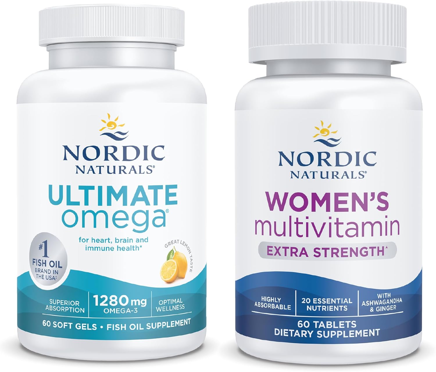 Women's Multivitamin Extra Strength & Ultimate Omega Starter Pack by Nordic Naturals