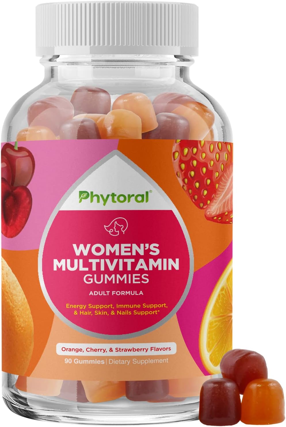 Women's Multivitamin Gummies with Zinc - Natural Immune System Booster for Adults - Complete Women's Multivitamin Gummy Supplement