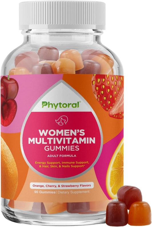 Women's Multivitamin Gummies with Zinc - Natural Immune System Booster for Adults - Complete Women's Multivitamin Gummy Supplement