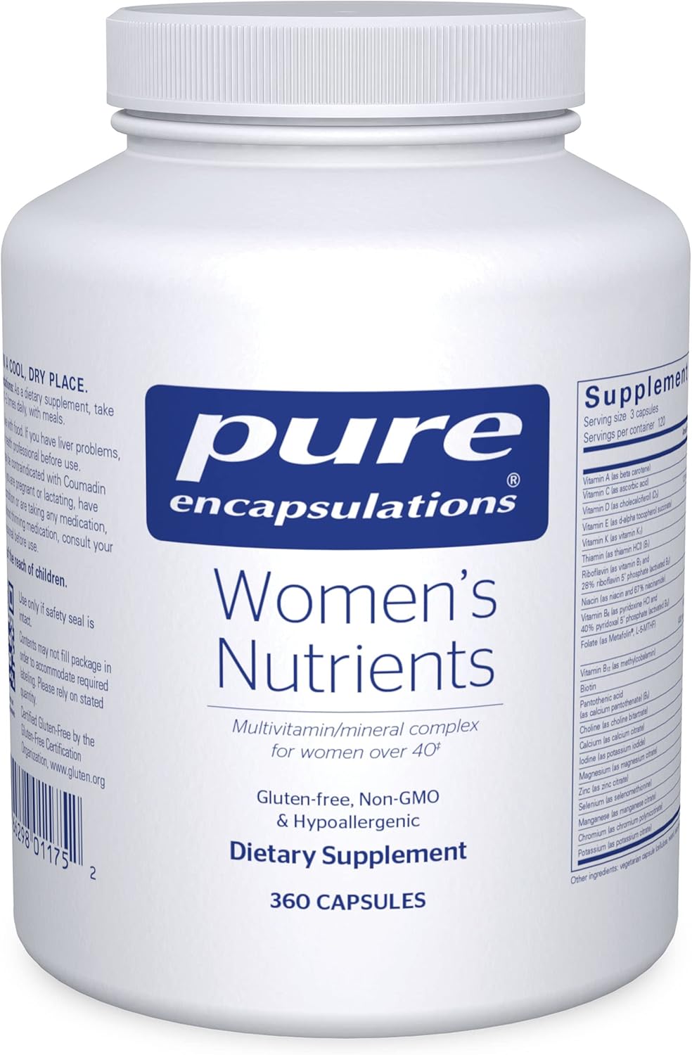 Women's Multivitamin Over 40 with Urinary Tract & Breast Health Support - 360 Capsules
