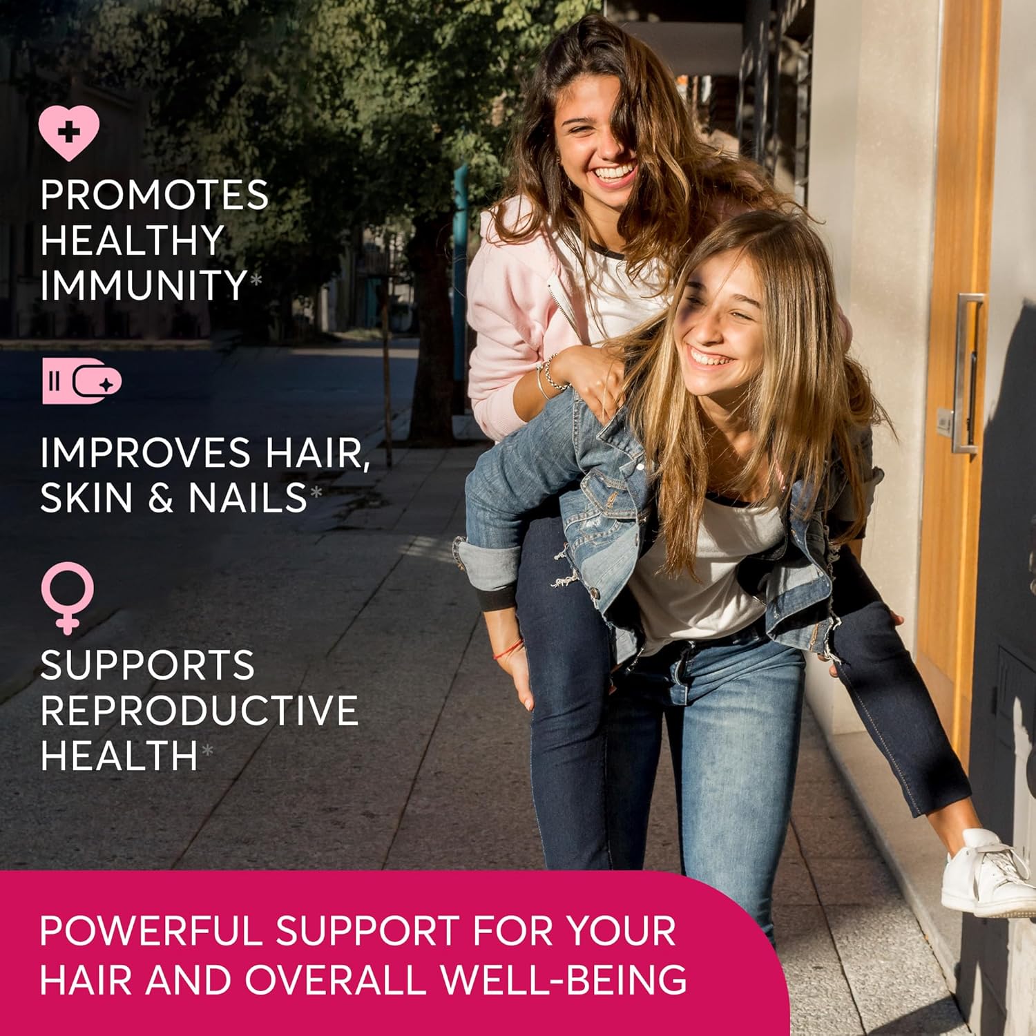 Women's Multivitamin Supplement with Vitamin A, C, D, E, B12, Zinc | Hair, Skin, Nail Health | Reproductive, Activity, Immune Support | 60 Capsules