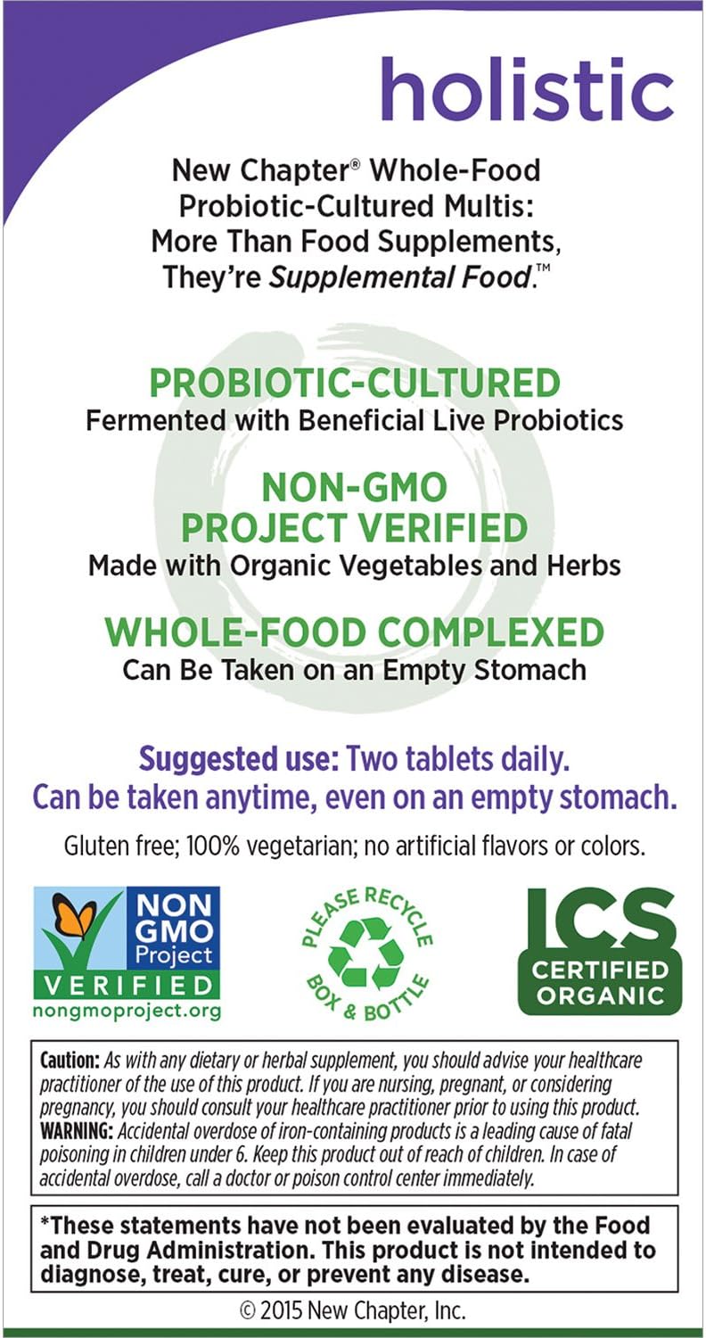 Women's Multivitamin with Probiotics, Iron, Vitamin D3, B Vitamins, Non-GMO - 48 ct