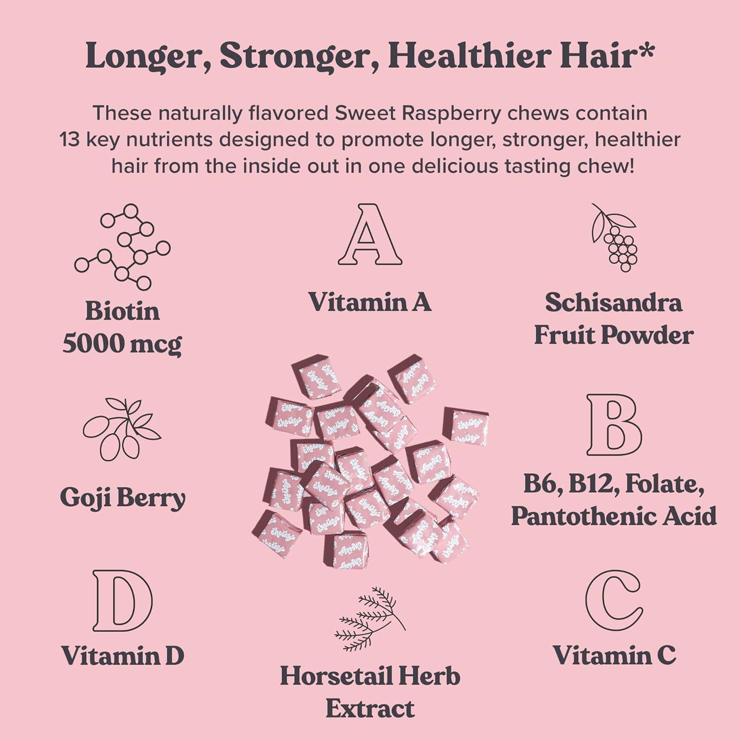 Women's Multivitamin with Vitamin C, B12, A, D, E, Folic Acid, Probiotics, Biotin, Cranberry - 30 Day Supply for Beautiful Hair