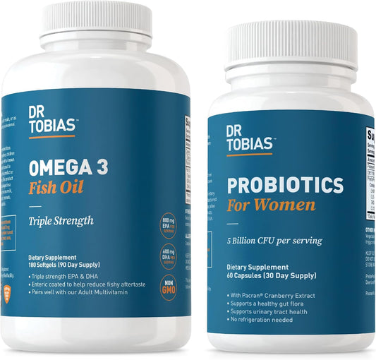 Women's Omega 3 Fish Oil with Probiotics - Supports Heart, Brain, Immune Function, Gut, and Urinary Health - BoostGo Australia