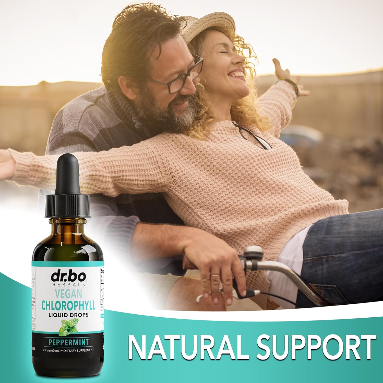 Women's Organic Hormone Balance & Chlorophyll Liquid Drops - Vegan Wellness Supplement for Internal Deodorant & Odor Cleanse