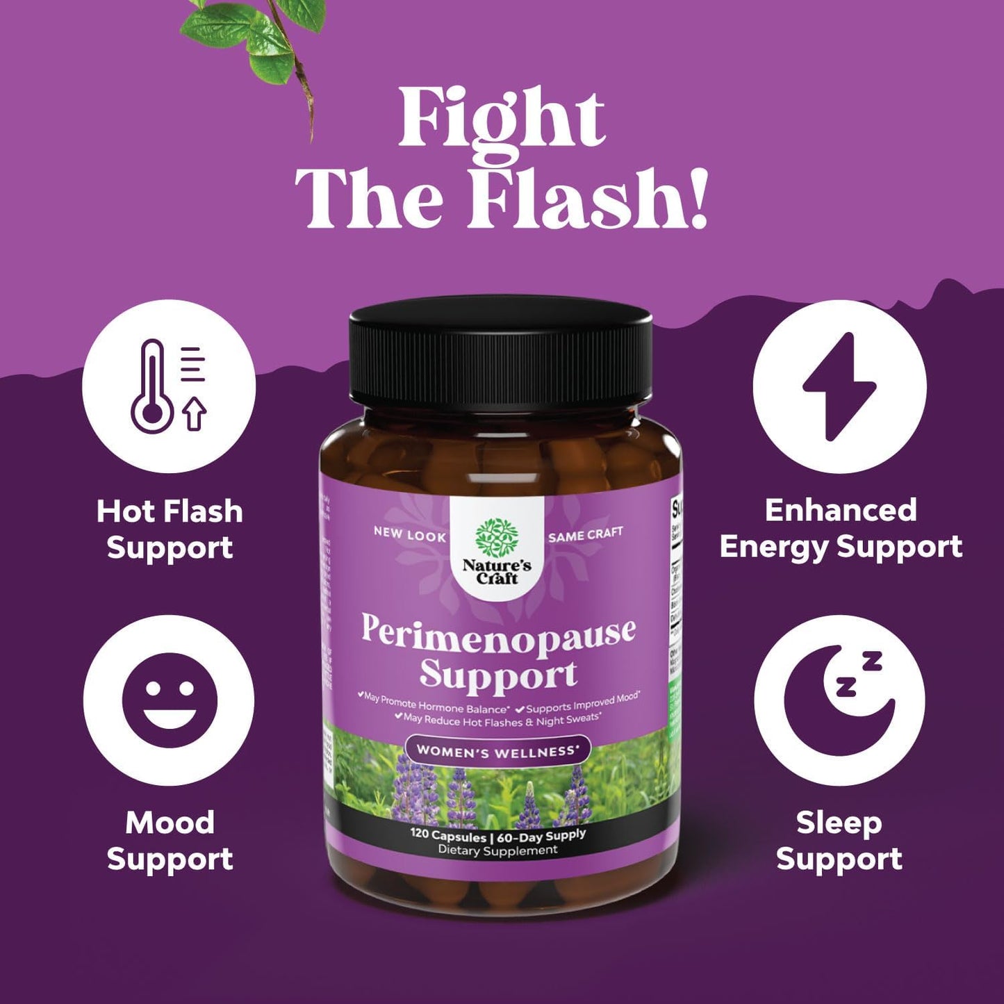 Women's Perimenopause Supplement Bundle for Hormone Balance, Hot Flashes, and Mood Support with Thyroid Complex - Herbal Energy Boost and Mood Enhancer for Thyroid Health