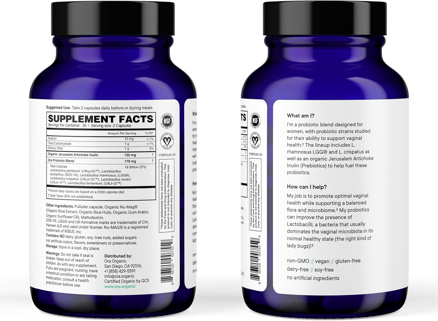 Women's Prebiotic & Probiotic Supplement - Supports Vaginal & Urinary Health, 16 Billion CFU, 6 Strains, 60 Vegan Capsules - 1 Month Supply - BoostGo Australia