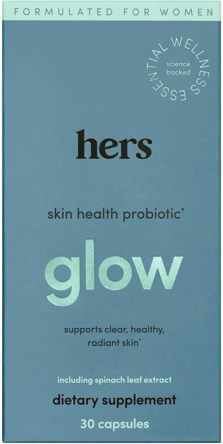 Women's Probiotic Glow Supplement for Clear, Radiant Skin - Gluten Free, Non-GMO, Vegetarian - 30 Capsules by HIMS & HERS