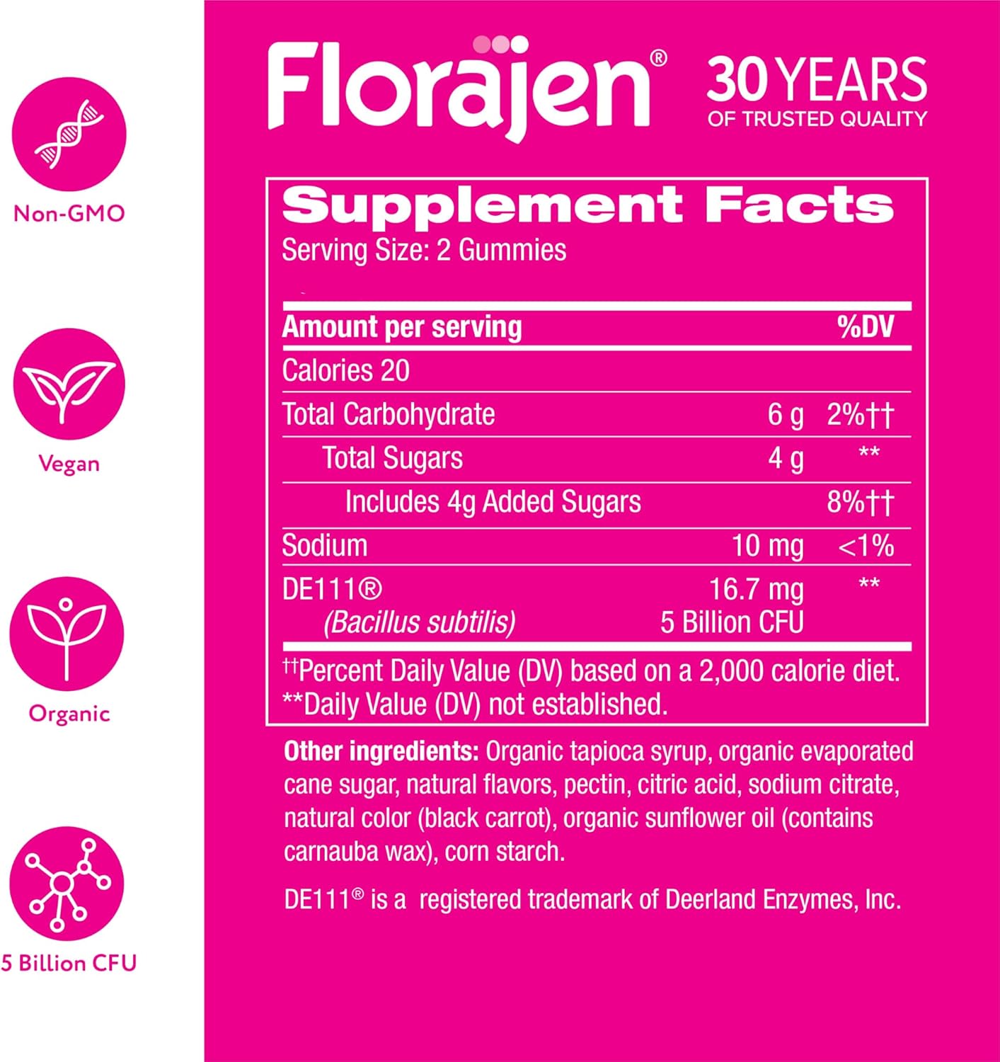 Women's Probiotic Gummies for Urinary Health, Immune Support, and Digestive Supplement - 40 Count