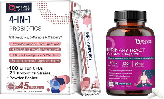 Women's Probiotic Powder with Prebiotics for Urinary Tract Health