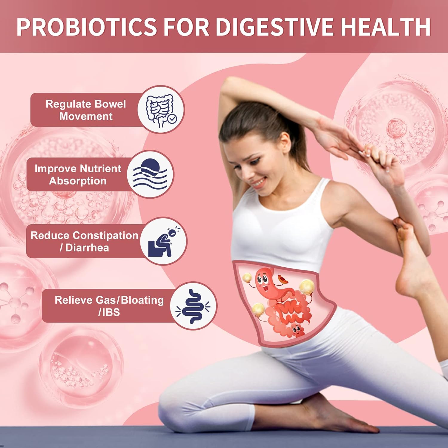 Women's Probiotic Powder with Prebiotics for Urinary Tract Health