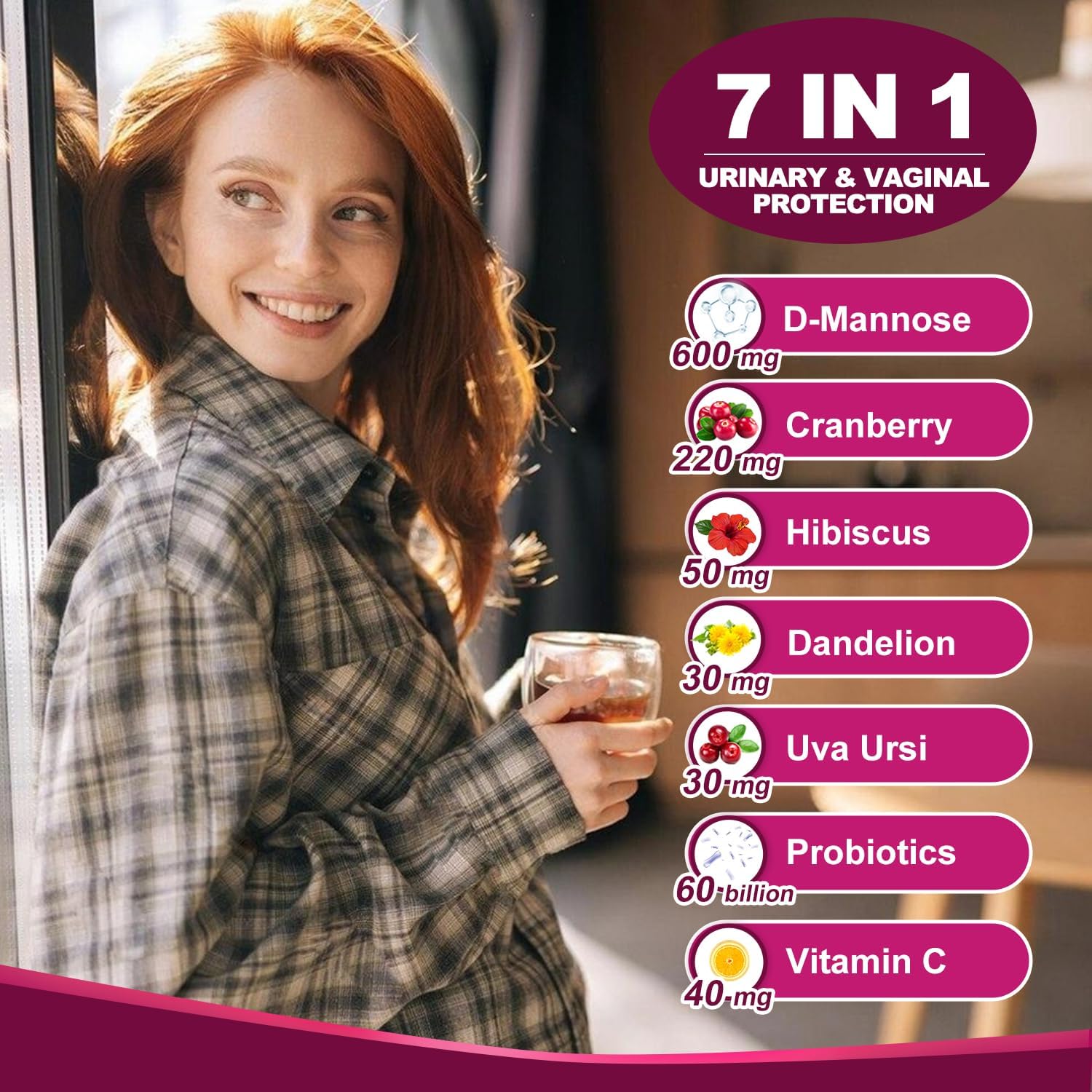Women's Probiotic Supplement for Digestive Health and Immune Support - NATURE TARGET