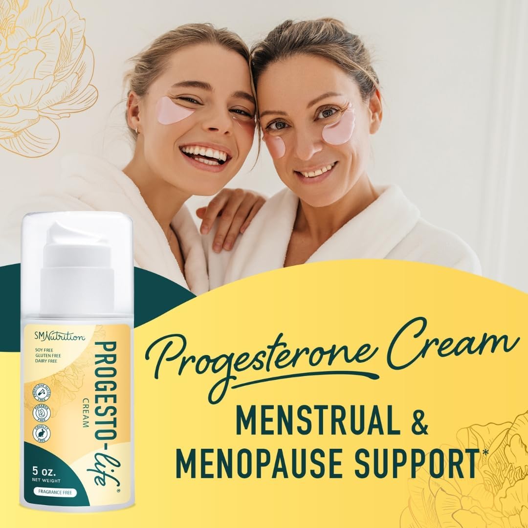 Women's Progesterone Cream with DIM Supplement for Hormone Balance - Dermatologist-Tested (120 Servings)