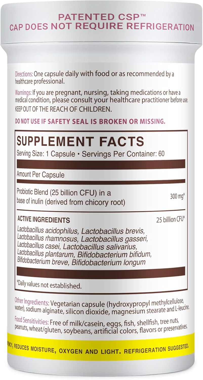 Women's Vaginal Probiotic Supplement with 25 Billion CFU - Promotes PH Balance and UT Health - Kosher - 60 Capsules
