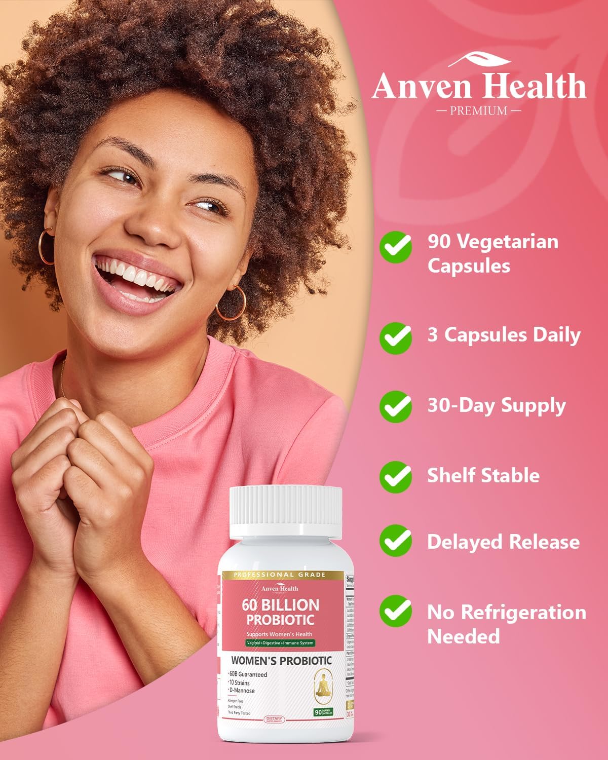 Women's Wellness Bundle: 2 Probiotic Bottles + Spermidine & Fisetin - Digestive Health, Cellular Renewal, & Anti-Aging