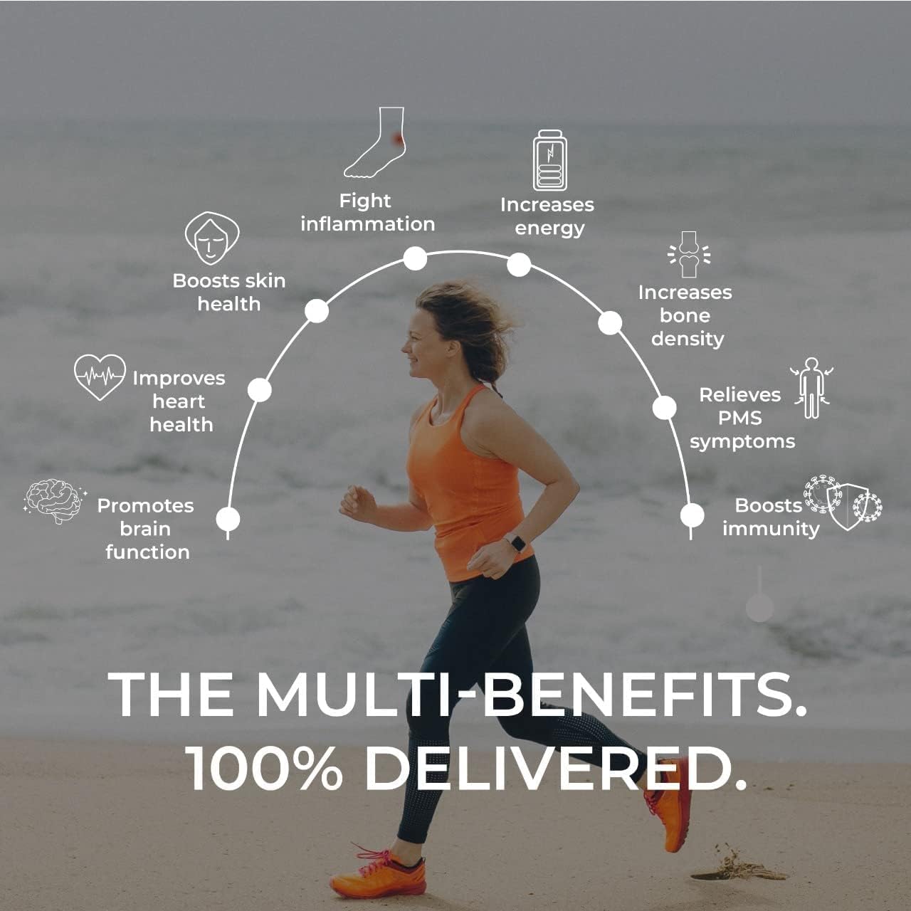 Women's Whole Food Multivitamin 60 Tablets for Skin, Energy, Immunity, Mood & Bones | Includes Vitamin A, C, D, B12, Folic Acid, Biotin, Iron, Magnesium, Zinc, Potassium | Multimineral Supplement