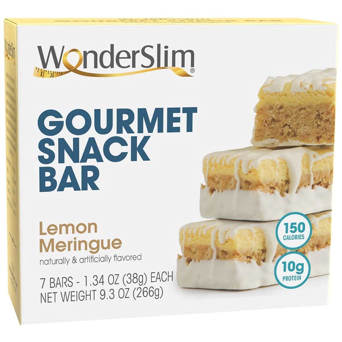 WonderSlim Protein & Fiber Bar Bundle: Fluffy Salted Toffee Pretzel & Lemon Meringue Gourmet Snack Bars