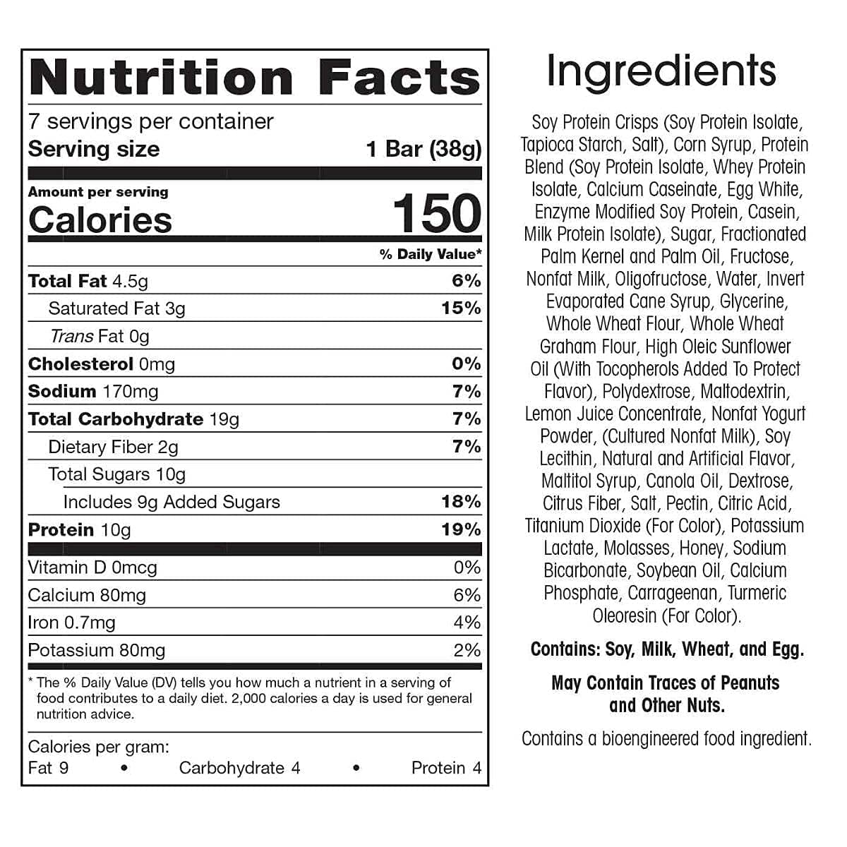 WonderSlim Protein & Fiber Bar Bundle: Fluffy Salted Toffee Pretzel & Lemon Meringue Gourmet Snack Bars