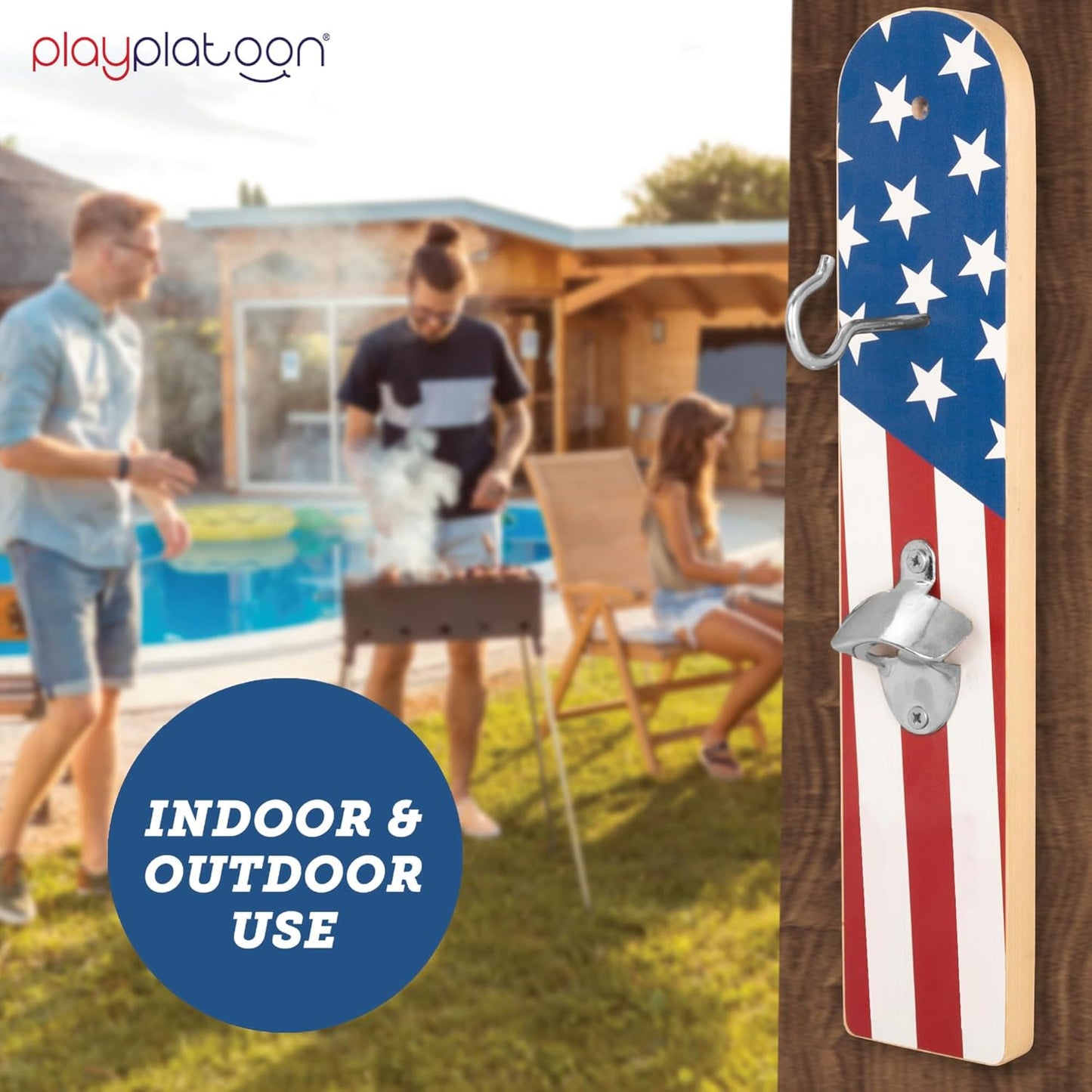 Wooden Hook and Ring Toss Bar Game Set for Adults - Fun Ring Toss Game for Basements and Bars - Ideal Gifts for Home Entertainment