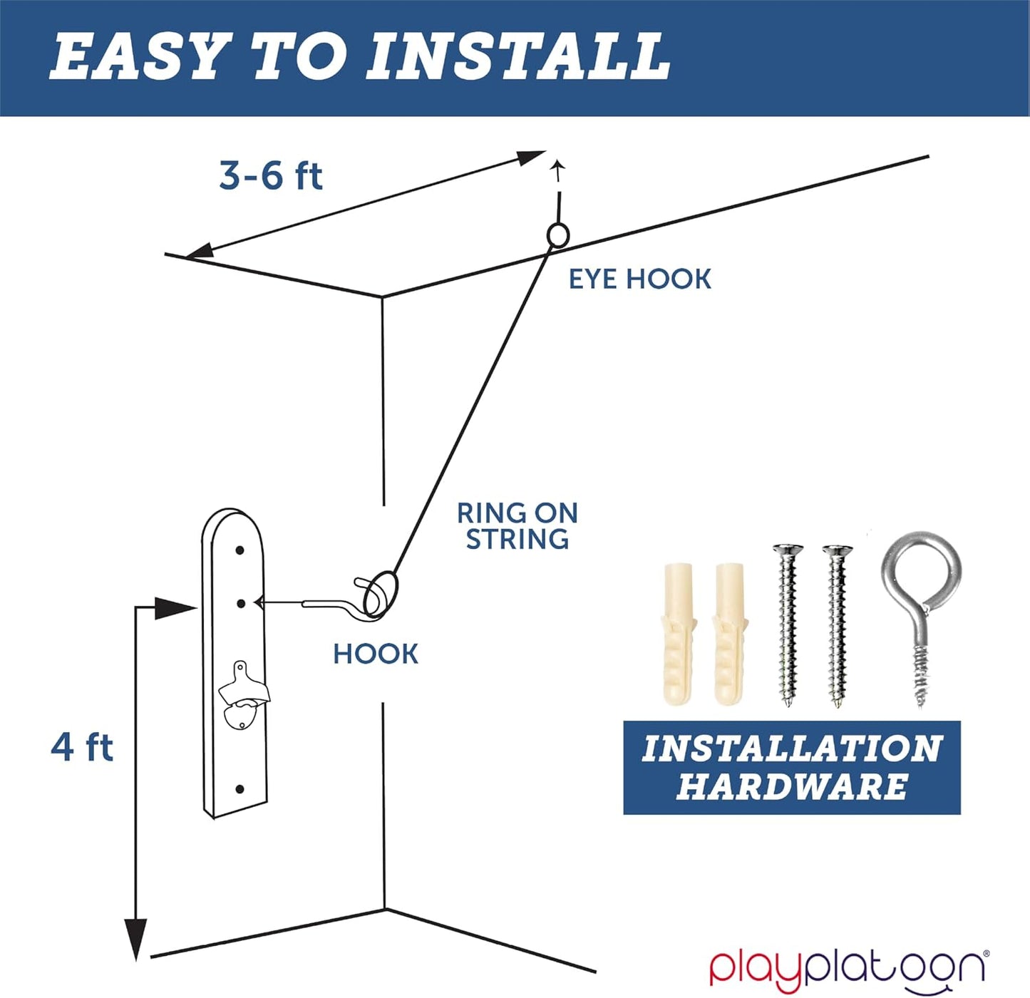 Wooden Hook and Ring Toss Bar Game Set for Adults - Fun Ring Toss Game for Basements and Bars - Ideal Gifts for Home Entertainment