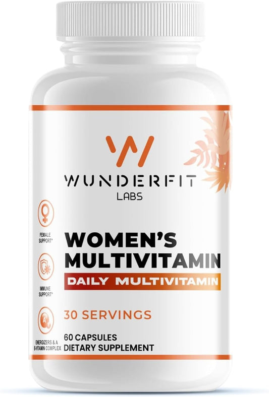 Wunderfit Labs Women's Multivitamin Capsules - 30 Servings, Daily Nutrition Supplement