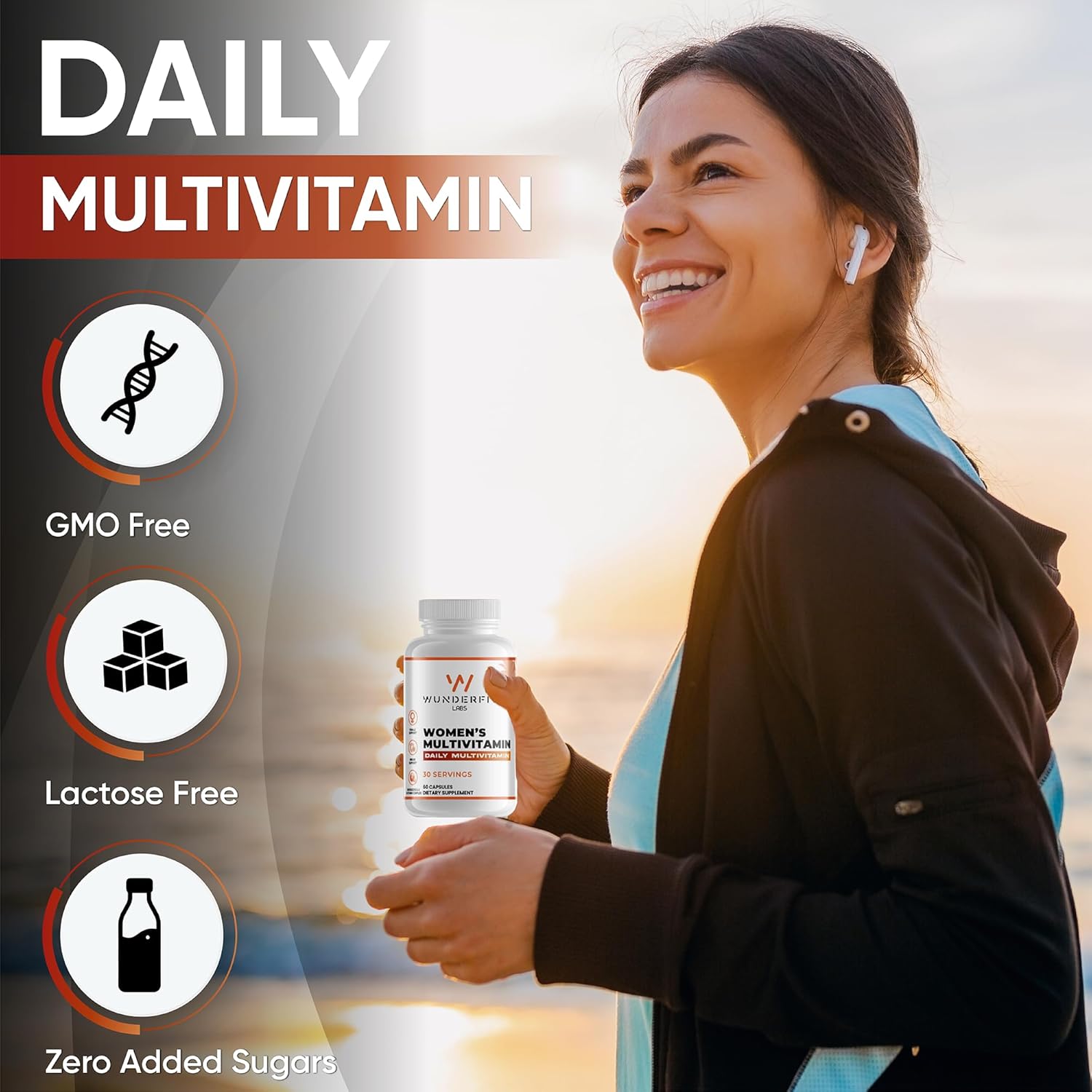 Wunderfit Labs Women's Multivitamin Capsules - 30 Servings, Daily Nutrition Supplement