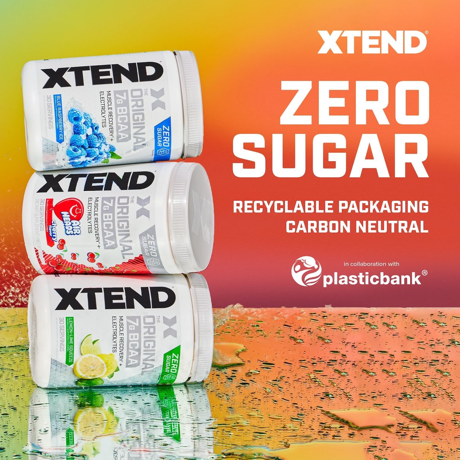 Xtend Original BCAA Powder - Sugar Free Post Workout Drink with Amino Acids, 90 Servings for Muscle Recovery