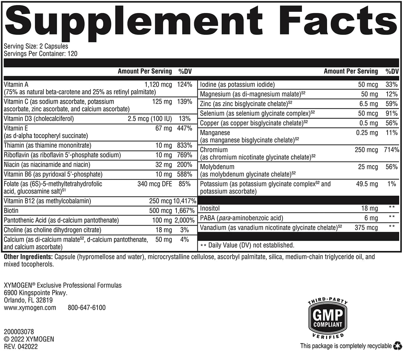 XYMOGEN ActivNutrients Without Iron & K2-D3 Max Bundle - Multivitamin for Energy & Mood Support with Vitamin D 5000 IU & K2