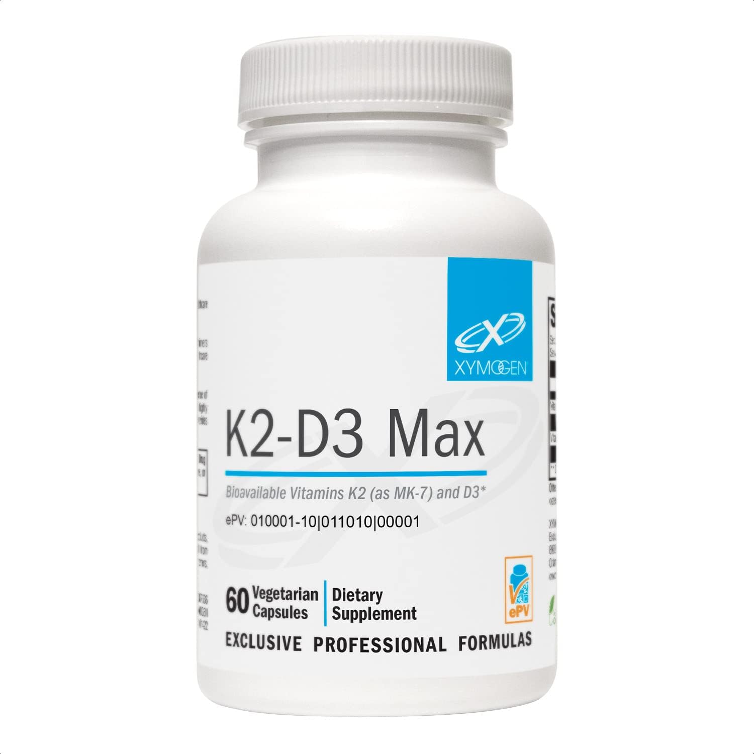 XYMOGEN ActivNutrients Without Iron & K2-D3 Max Bundle - Multivitamin for Energy & Mood Support with Vitamin D 5000 IU & K2