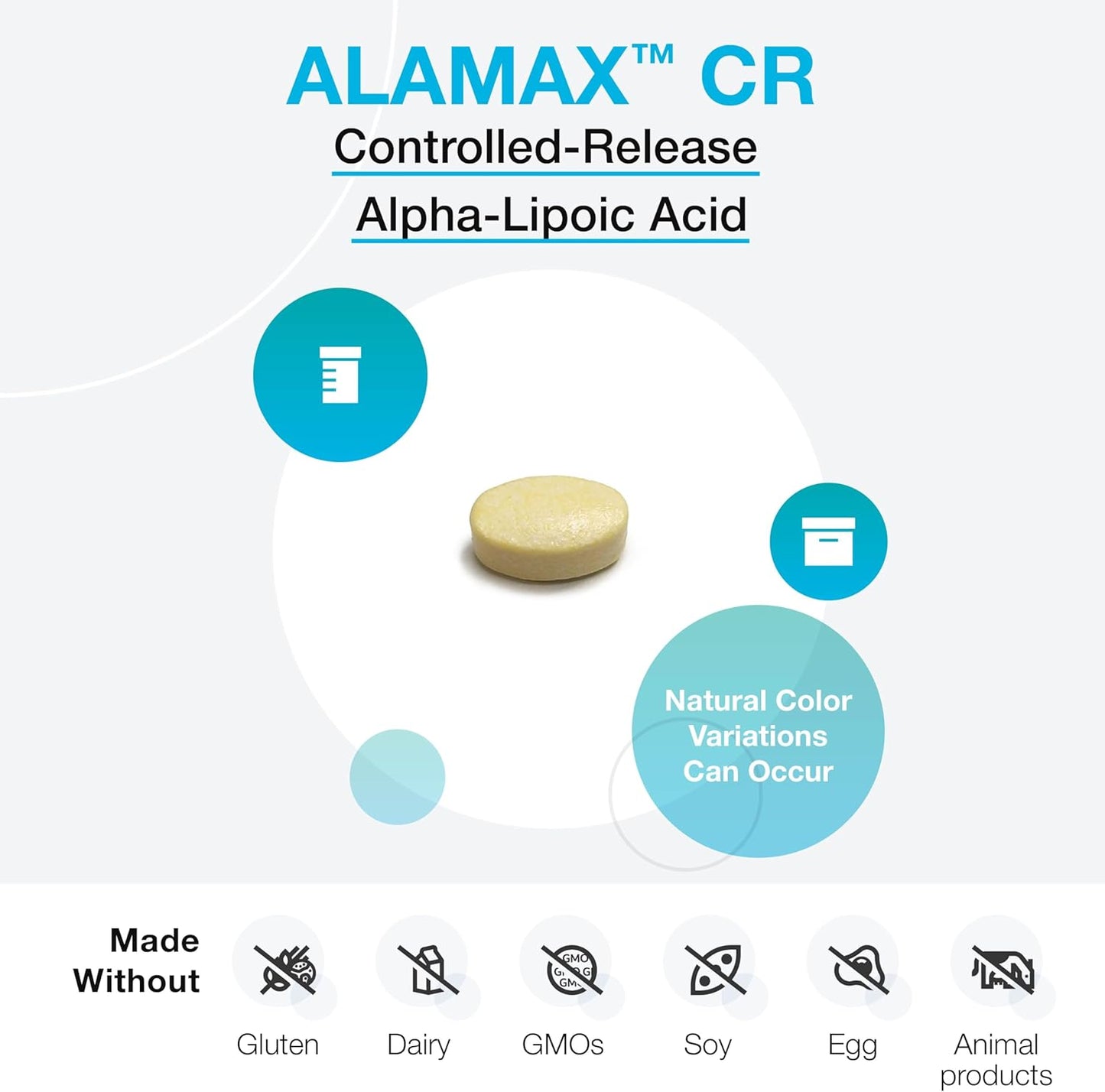 XYMOGEN ALAmax CR - 600mg Alpha Lipoic Acid Tablets with Biotin - Antioxidant & Detox Support (120 Tablets)
