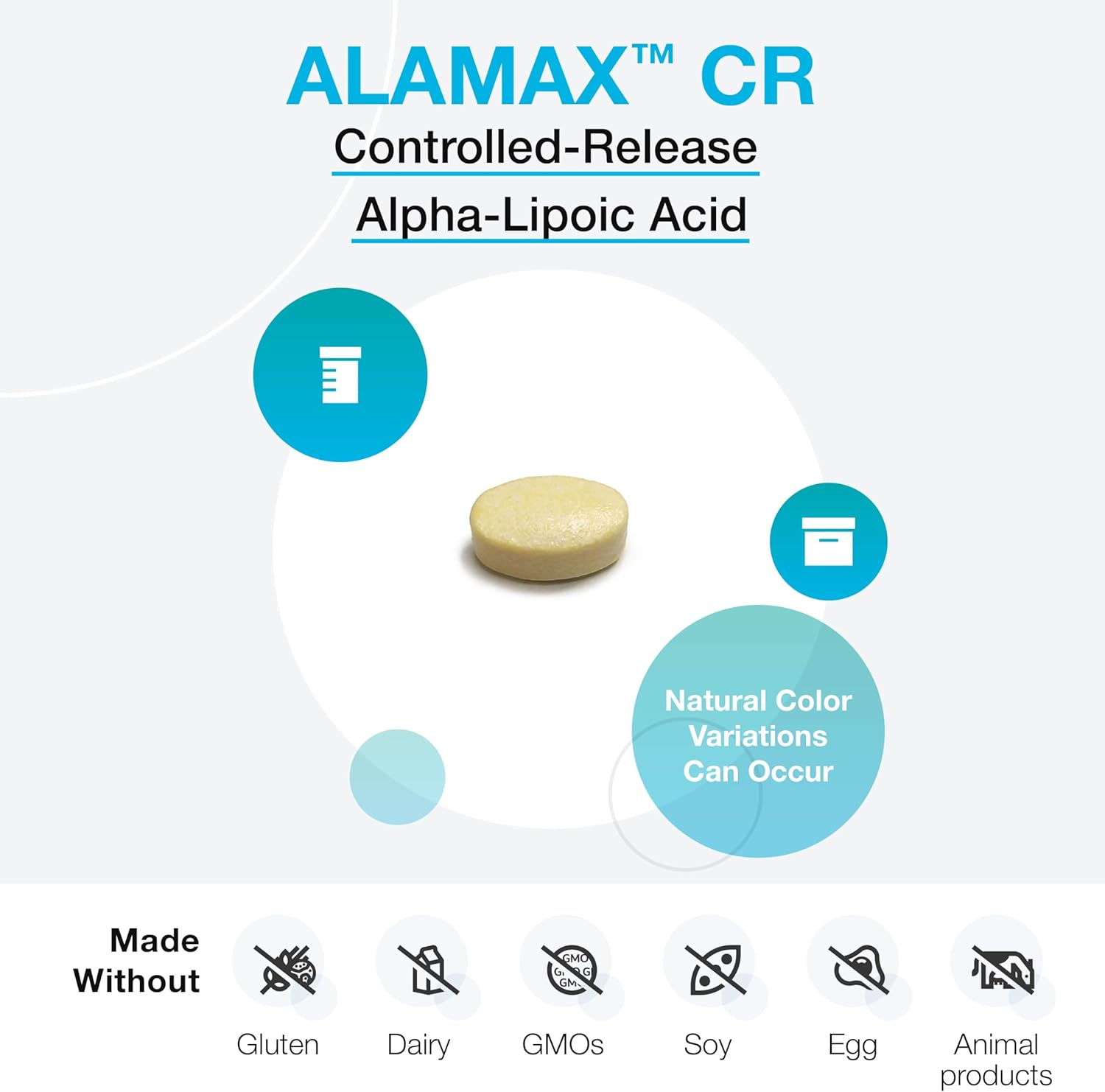 XYMOGEN ALAmax CR - 600mg Alpha Lipoic Acid Tablets with Biotin - Antioxidant & Detox Support (120 Tablets)