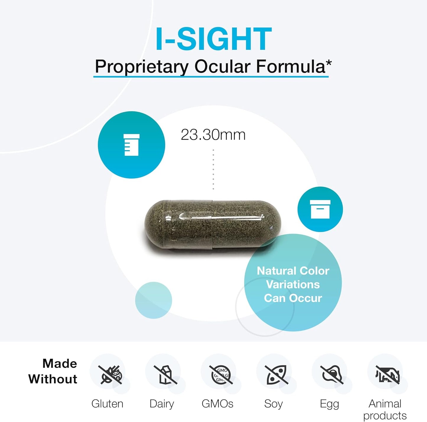 XYMOGEN I-Sight Capsules - Promotes Eye Health with NAC, ALA, Lutein, Lycopene, Bilberry Extract, Quercetin - 60 Count