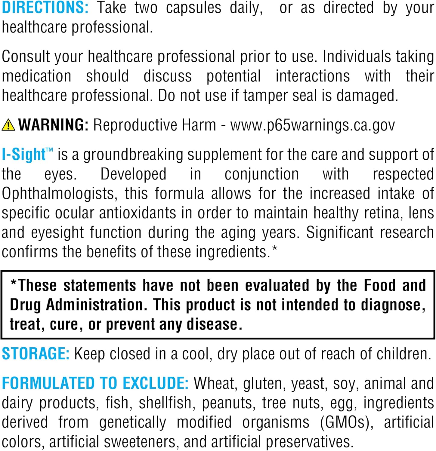 XYMOGEN I-Sight Capsules - Promotes Eye Health with NAC, ALA, Lutein, Lycopene, Bilberry Extract, Quercetin - 60 Count