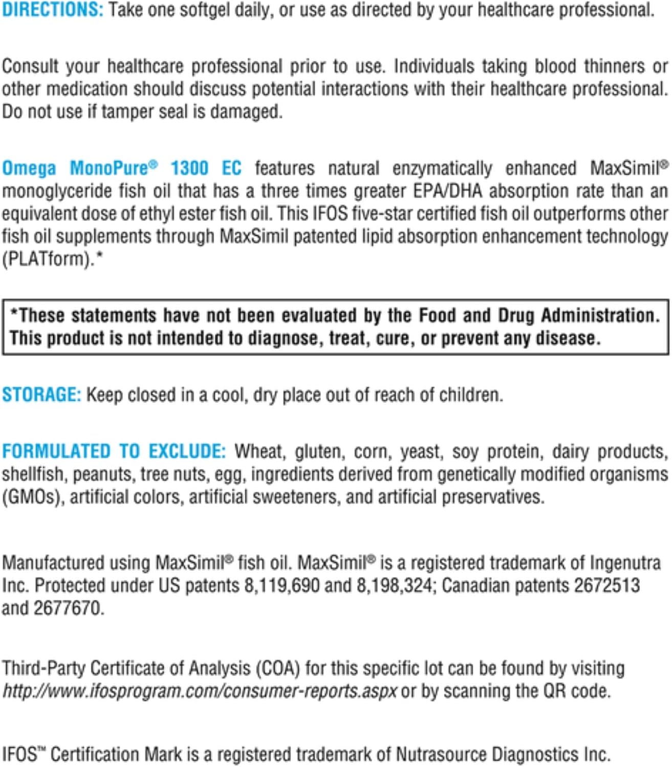 XYMOGEN Omega MonoPure 1300EC + XymBolX Bundle - Cardiovascular & Cognitive Support, Muscle Recovery - Non GMO, 120 Servings & 30 Servings