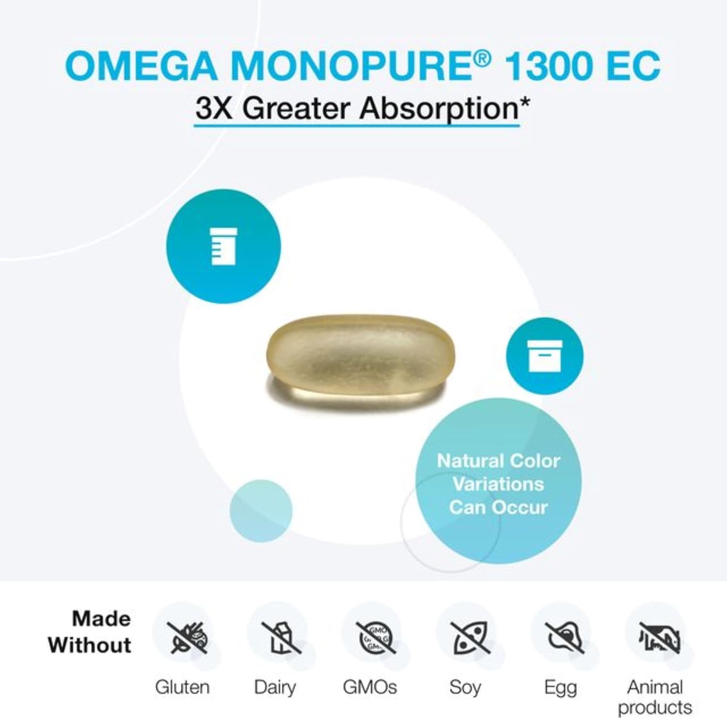 XYMOGEN Omega MonoPure 1300EC + XymBolX Bundle - Cardiovascular & Cognitive Support, Muscle Recovery - Non GMO, 120 Servings & 30 Servings