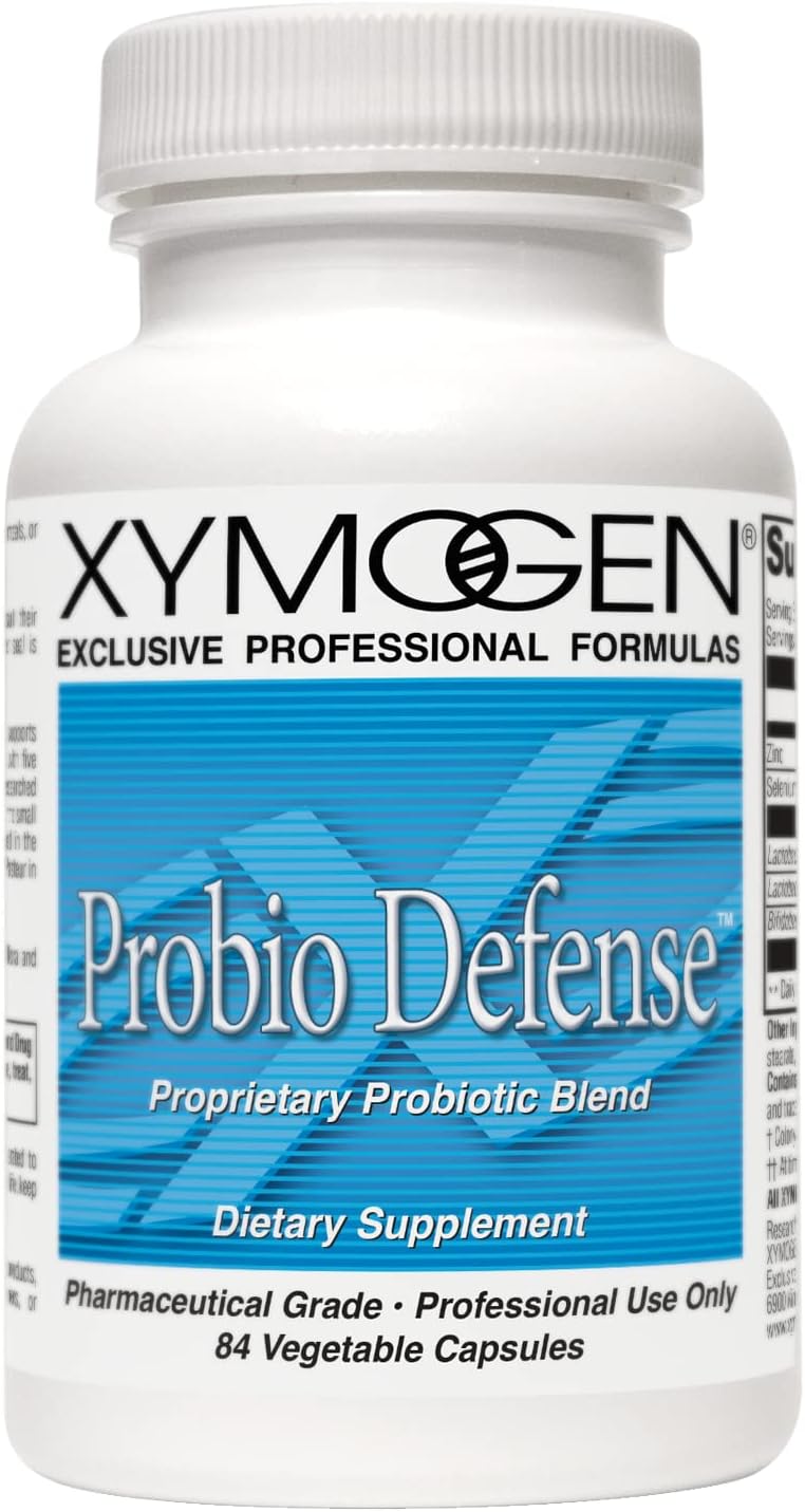 XYMOGEN Probio Defense - Daily Probiotic with Lactobacillus Rhamnosus for Digestive Health - Dairy Free Nutritional Supplements (84 Capsules)
