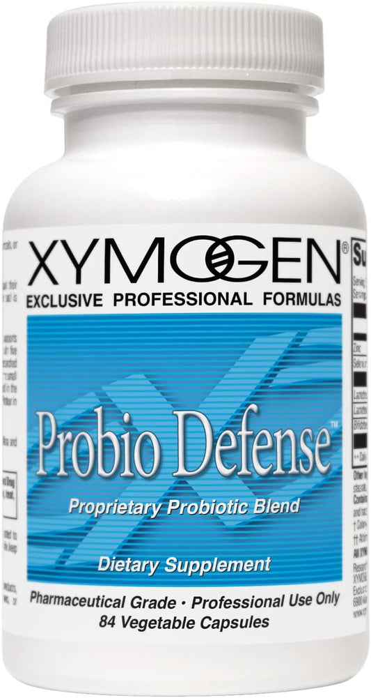 XYMOGEN Probio Defense - Daily Probiotic with Lactobacillus Rhamnosus for Digestive Health - Dairy Free Nutritional Supplements (84 Capsules)