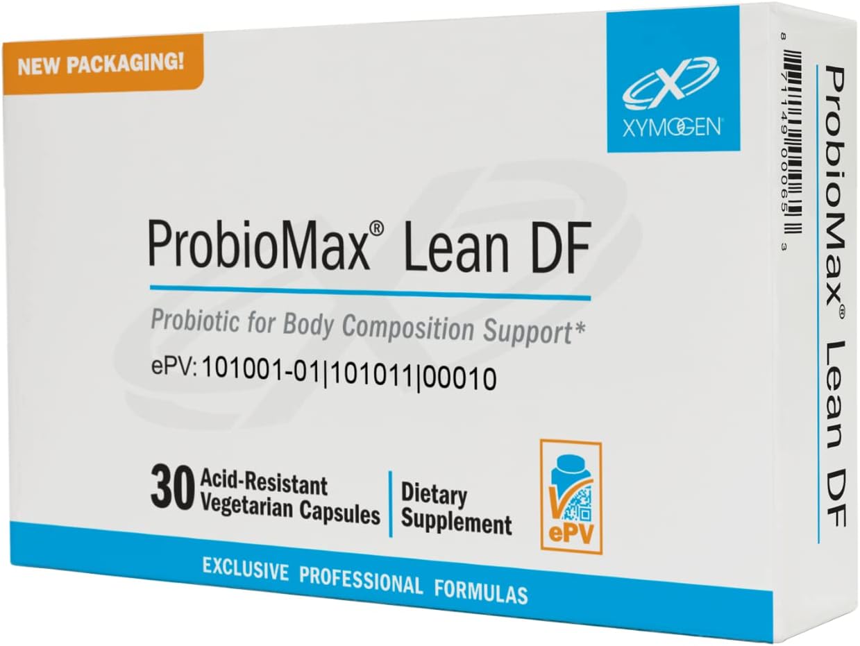 XYMOGEN ProbioMax Lean DF - B420 Probiotic Supplement for Gut Barrier Support (30 Capsules)