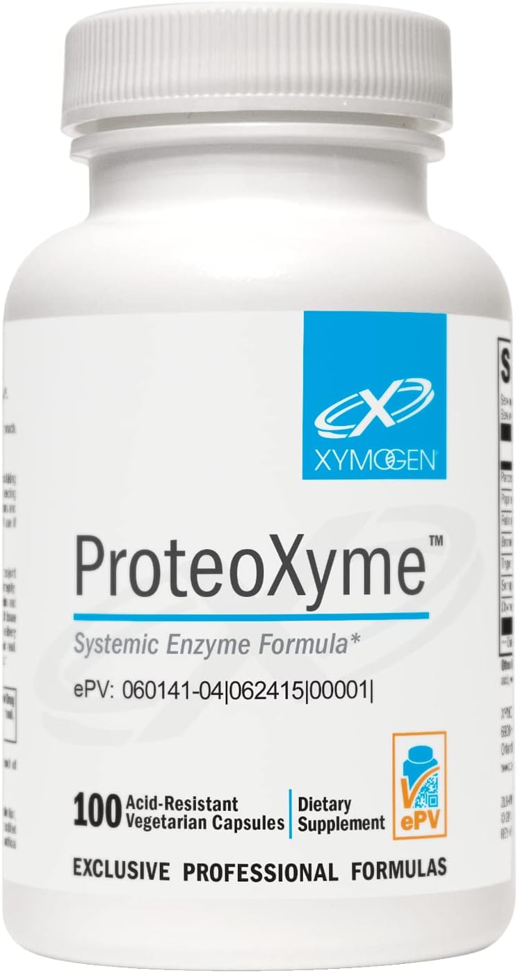 XYMOGEN ProteoXyme - Enzyme Blend for Joint Comfort, Tissue Integrity, and Immune Balance - 100 Acid-Resistant Capsules