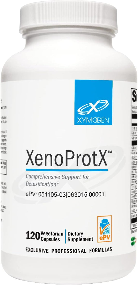 XYMOGEN XenoProtX Capsules - Supports Liver Detox & Healthy Estrogen Metabolism - DIM, NAC, Calcium D-Glucarate + Phytonutrients - 120 Supplements for Liver Health