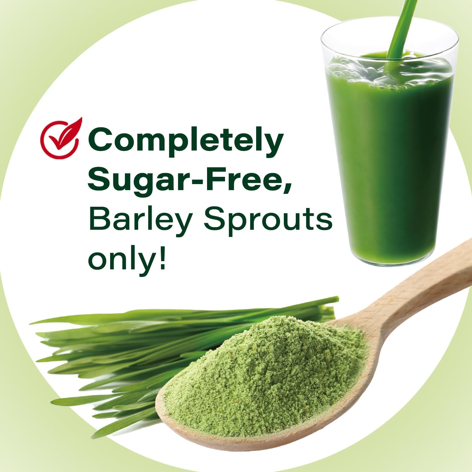 Yamamoto Kanpoh Young Barley Grass Powder: Japanese Superfood for Health & Vitality, 100% Green Powder, Gluten-Free & Vegan, 22 Sachet Pack