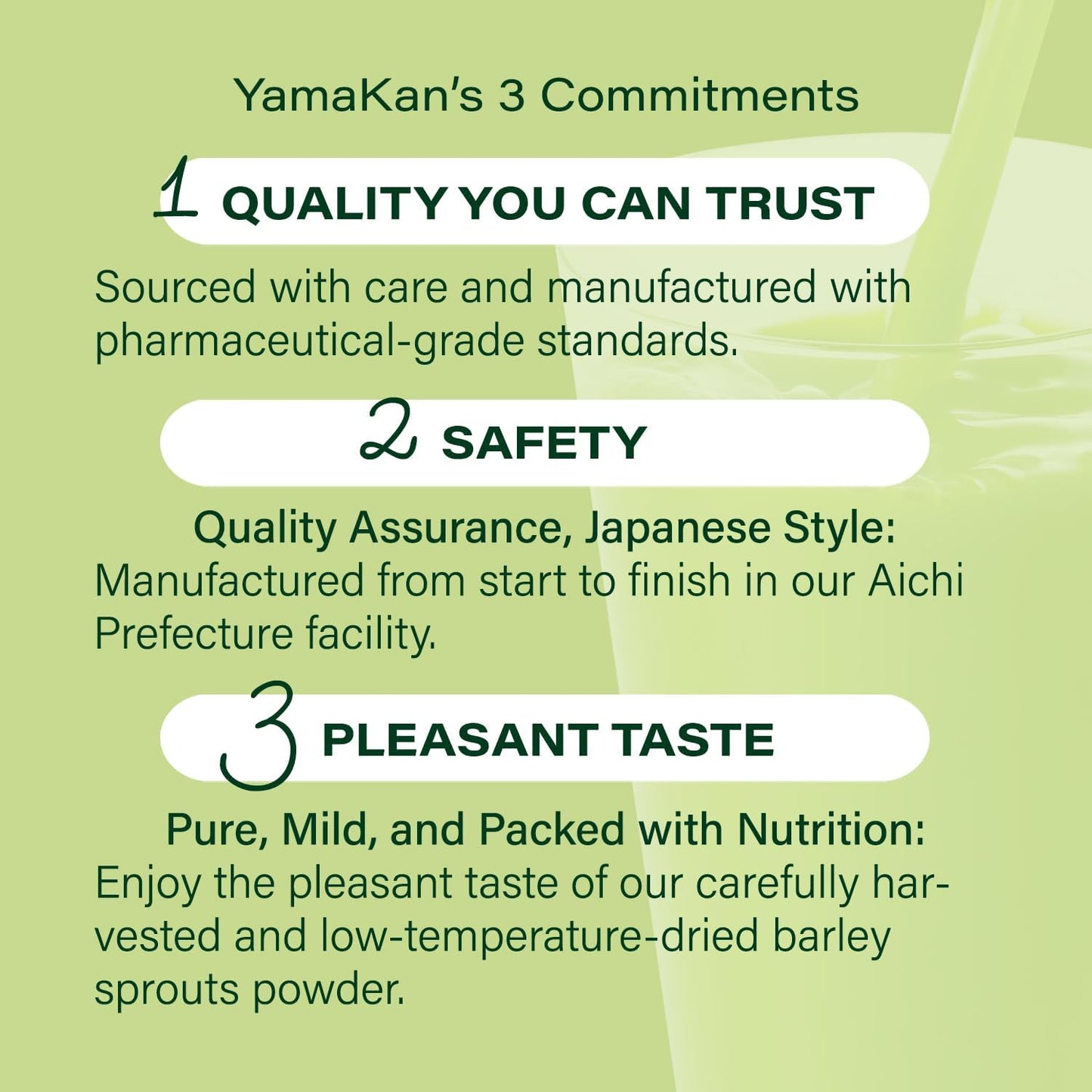 Yamamoto Kanpoh Young Barley Grass Powder: Japanese Superfood for Health & Vitality, 100% Green Powder, Gluten-Free & Vegan, 22 Sachet Pack