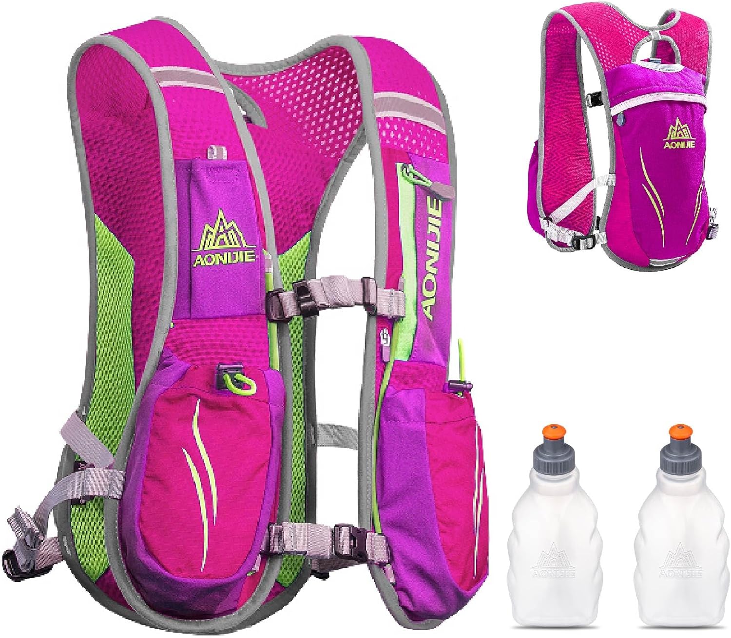 YAPJEB Hydration Running Vest 5.5L - Lightweight Water Backpack for Trail Marathon, Cycling, and Hiking - Outdoor Hydration Pack