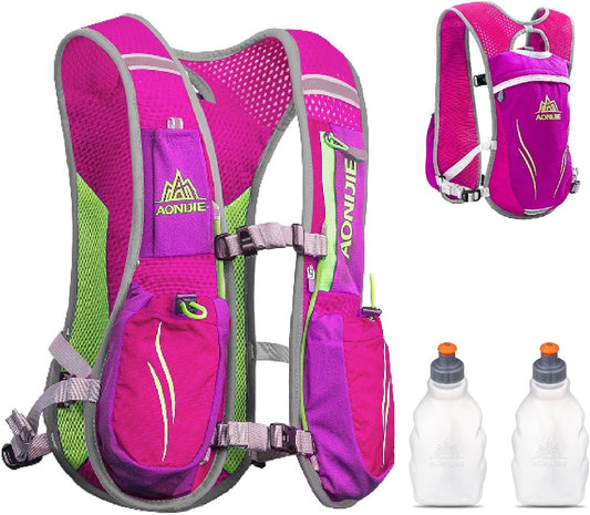 YAPJEB Hydration Running Vest 5.5L - Lightweight Water Backpack for Trail Marathon, Cycling, and Hiking - Outdoor Hydration Pack